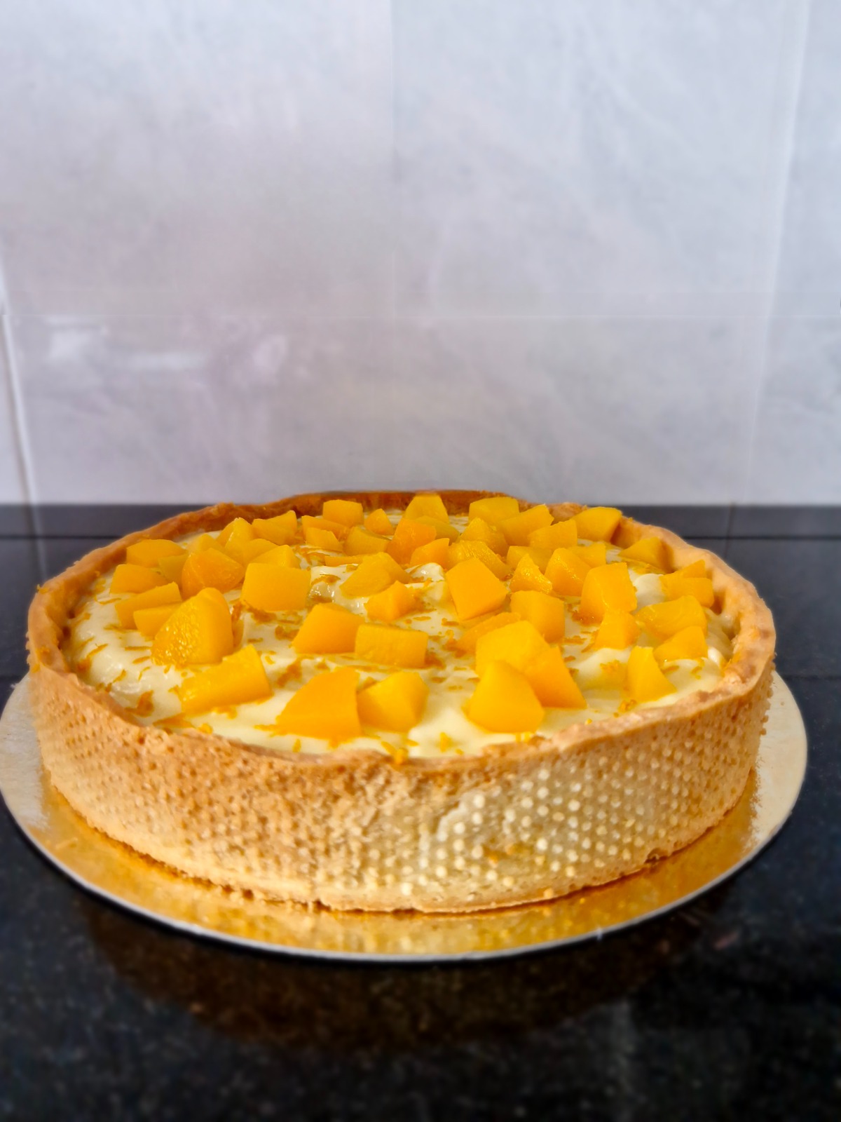 Tarta Pastelera de Duraznos